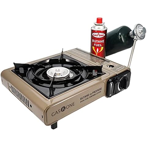 Camplux Dual Fuel Propane & Butane Stove with Carrying Case, Portable  Camping Stoves with CSA Certification