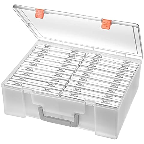  PHOTO STORAGE BOXES, HOLDS OVER 1,100 PHOTOS UP TO 4X6 :  Electronics