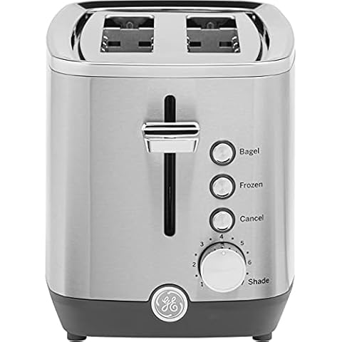 Mecity Toaster 2 Slice Stainless Steel Toaster Countdown Timer, Bagel /  Defrost / Reheat / Cancel Functions,Warming Rack, Removable Crumb Tray, 6  Browning Settings, Extra Wide Long Slots, Bread Toaster, 800 Watts