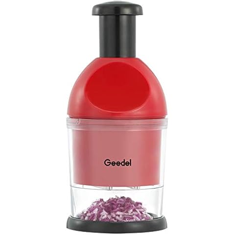 Geedel Hand Vegetable Chopper, 4-in-1 Food Chopper Processor, 3 Cups  Capacity, Dishwasher Safe, Easy to Use 