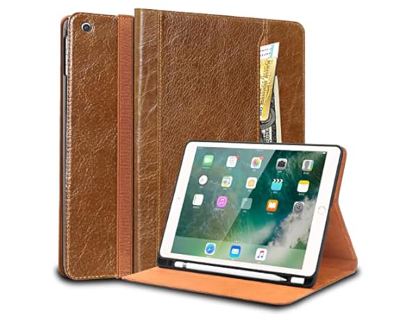 Gexmil Leather Case for iPad 10.2 2021/2020, Cowhide Folio Cover for New iPad 9th/8th/7th Gen Genuine Leather Case, Also Applies to iPad 10.2 Case