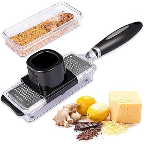 Moha Rotating Ginger Grater, 3.5 x 1.5, Stainless Steel