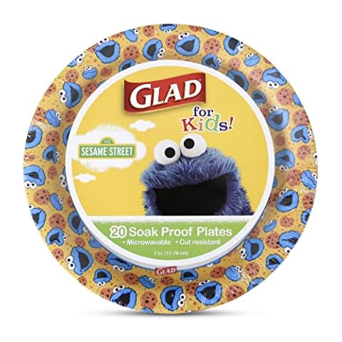 Glad for Kids Paw Patrol Paper Plates, 20 Count, 8.5 Inches , Disposable  Paw Patrol Plates for Kids , Heavy Duty Disposable Soak Proof Microwavable  Paper Plates for All Occasions Paper Plates