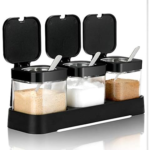 Glass Condiment Jars