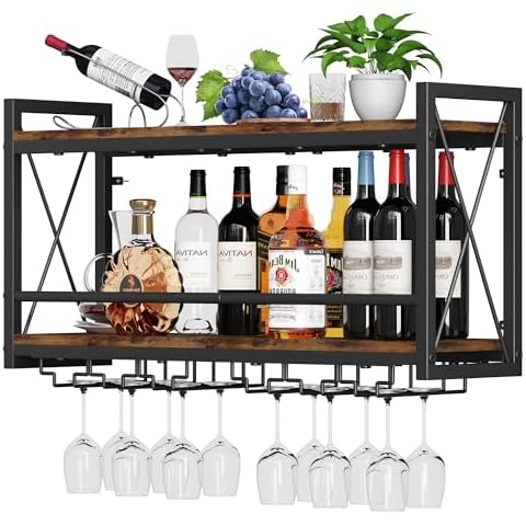 Glass Wall-Mounted Wine Racks
