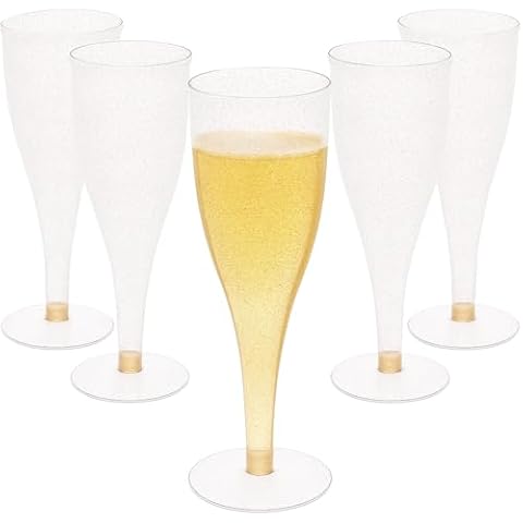 Glitter Champagne Glasses