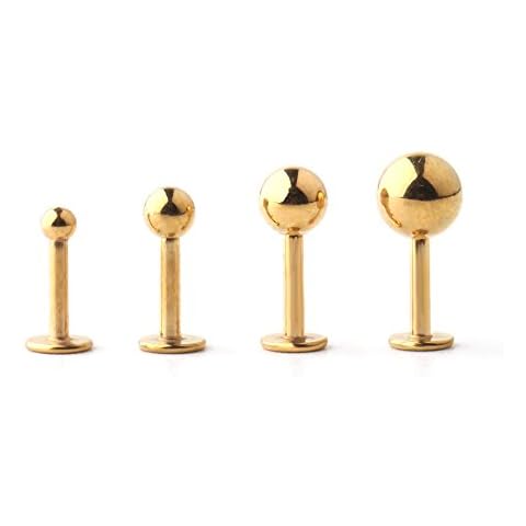 Gold Plated Body Piercing Barbells for Men