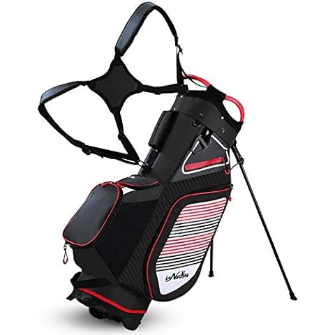 Team Golf NFL Albatross Cart Golf Bag, Lightweight, 10-Way Club Divider, Insulated Cooler Pocket, Velcro Glove and Umbrella Holder & Lift Assist Handl