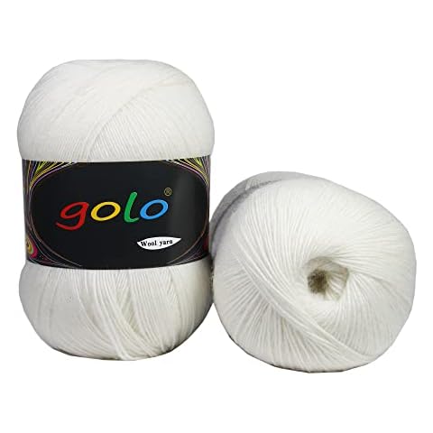 Golo Wool Yarn for Crocheting 3.5oz Wool Yarn for Socks Cashmere Yarn for Crocheting MQ5-002