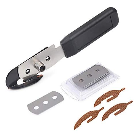 Gomake Razor Blade Scraper Tool Set 4 Inch Floor Scraper with 10PCS Extra  Metal Blades and Plastic Razor Blade Scraper for Glue Label Adhesive