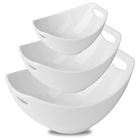 DOWAN Ceramic Bowls with Lids, Serving Bowls with Lids, Food Storage  Container, Porcelain Prep Bowl Set, Versatile Bowls for Kitchen,  64/42/22/12 Ounce, Set of 4 