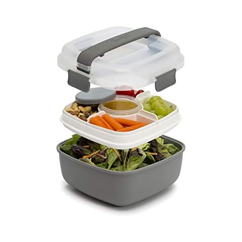 Goodful Sage Lunch To Go Salad Container System - Shop Travel & To