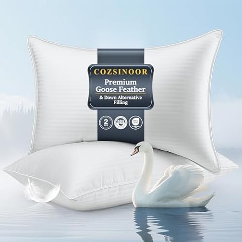 Goose Down Bed Pillows