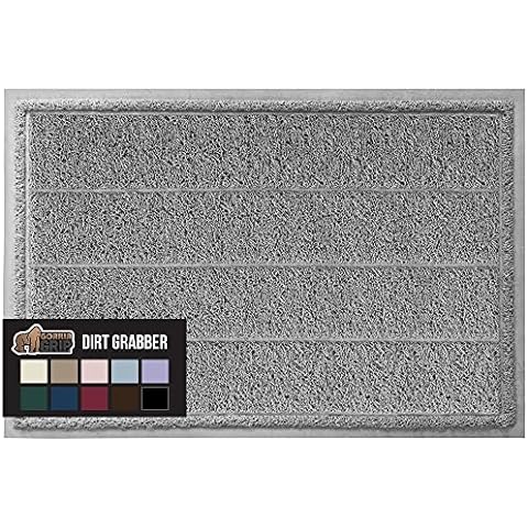 Gorilla Grip Ultra Absorbent Moisture Guard Doormat, Absorbs Up to 6 Cups  of Water, Stain and Fade Resistant, Spiked Rubber Back