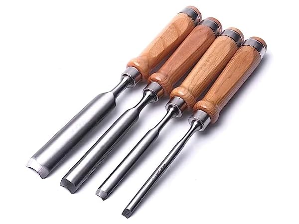 Flexcut Carving Tools, Mallet-Carving Chisels and Gouges for Woodworking,  Sculptor's Set of 4 (MC175)