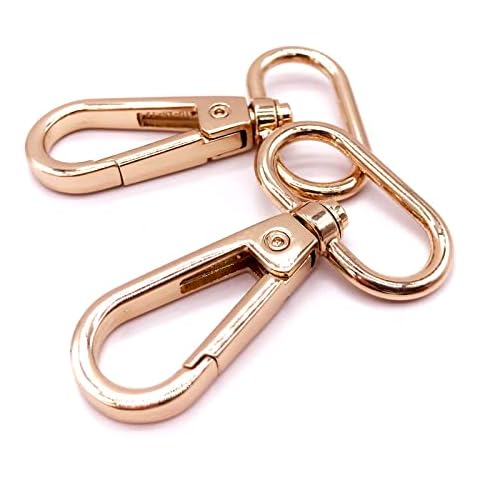 Goyunwell 1.5 inch Swivel Lobster Clasp Brass Lobster Claw Clasps 1-1/2  inch Extra Large Swivel Clasp 1.5 Swivel Clip Hooks 38mm for Purse  Hardware