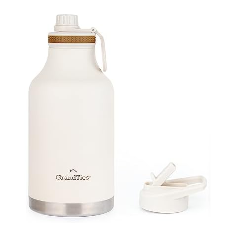 Quart Water Bottle, Wide Mouth, Natural w/ Straw – Capital Books