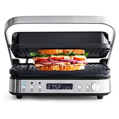 Elite Cuisine Indoor 3-in-1 Panini Press and Grill Silver EPN-2976 - Best  Buy