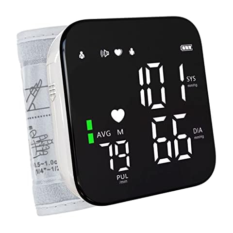  Konquest KBP-2910W Automatic Wrist Blood Pressure Monitor -  Accurate - Adjustable Cuff, Large Screen Display - Portable Case -  Irregular Heartbeat Detector - Tensiometro : Health & Household