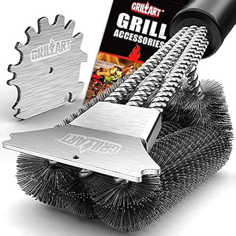 Grilling Accessories BBQ Tools Set 20 PCS Stainless Steel Grill Kit with  Case Spatula Tong Fork Silicone Basting Brush Thermometer Corn Holders  Premium Grill Utensils Set for Dad Men Birthday Gifts 