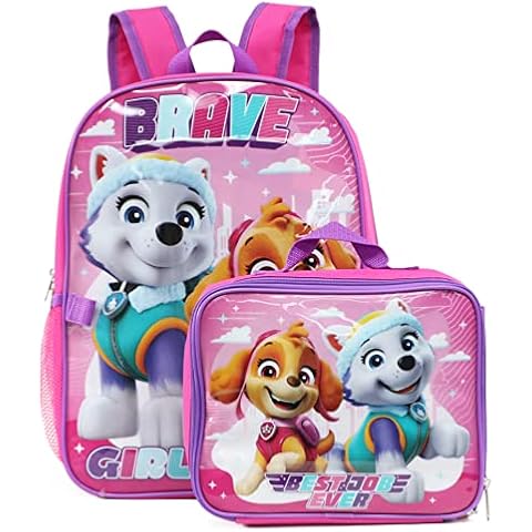  Group Ruz Frozen Anna, Elsa 16 Backpack with Detachable  Matching Lunch Box