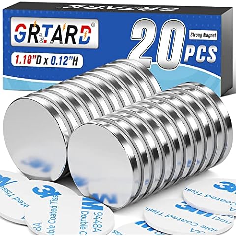  Grtard 45 Pack Strong Magnets for Crafts with Adhesive