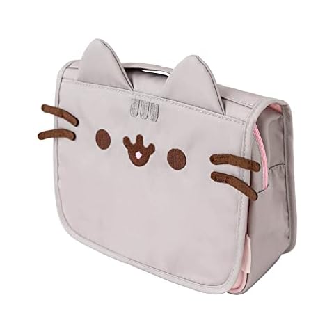 Official Pusheen Pencil Case, Storage Pouch, Stationery Bag, Cosmetic Bag  for Home, School, Office, College, Girls, Pusheen Gift, Pen Holder, Pen