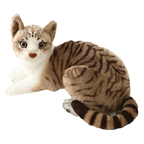 3d Huge Cylindrical Cat Plush Games Leptailurus Serval Cat Stuffed Animals  Kawaii Plushie Big Floppa Cat Doll Kids Soft Toys