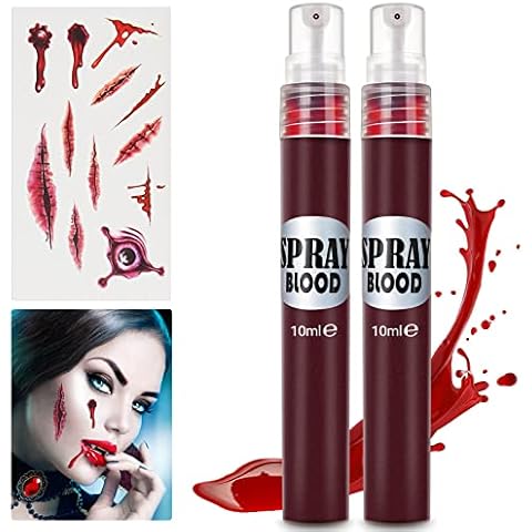 Makeup Kit for Adults Kids – Zombie Skeleton Vampire Clown Witch SFX Makeup  kit, Black White Scary Halloween Cosplay Face Paint Make Up Set Fake Blood  Tattoo Stickers 8-Color Makeup Palette –