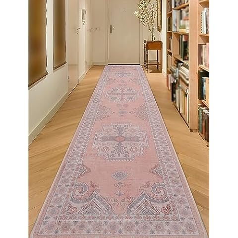 Rugland 26x8 Runner Rug - Stain Resistant Entryway Rug, Anti Slip