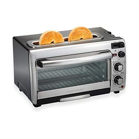 Elite Gourmet Eto236 Personal 2 Slice Countertop Toaster Oven with 15 Minute Timer Includes Pan and Wire Rack Bake Broil Toast Black