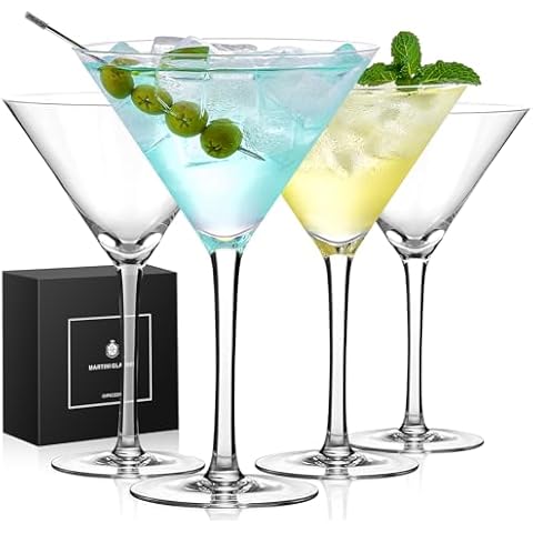 Hand Blown Martini Glasses