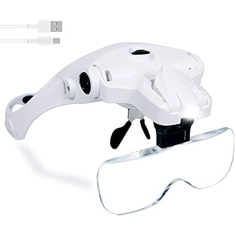 AORAEM LED Light Helping Hands Magnifier Station,2.5X 7.5X 10X