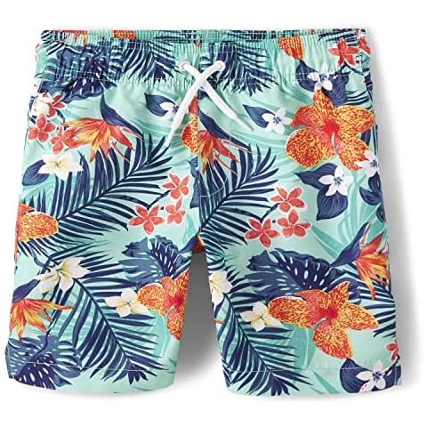 Hawaiian Swim Trunks for Boys
