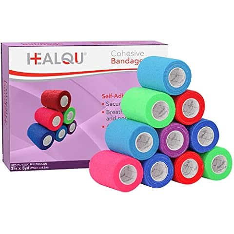HEALQU Transparent Medical Tape - Box of 12 Rolls, 1 x 10yd Surgical Tape  with Gentle Adhesion for Sensitive Skin for Wound Care,Tubing, First Aid