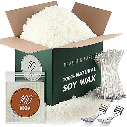 Ash & Harry Candle Making Kit with Natural Soy Wax for Candle Making - DIY  Candle Making Kit for Adults & Kids - Complete Candle Making Supplies 