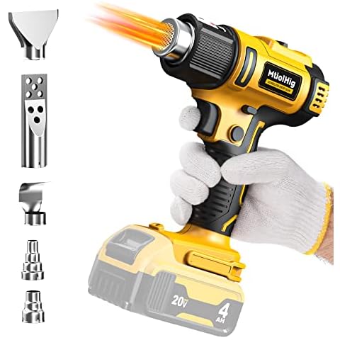 thumbnail image 2 of 20V Cordless Heat Gun With 2 Batteries - Digital LCD Display For Crafts & DIY 2 of 13
