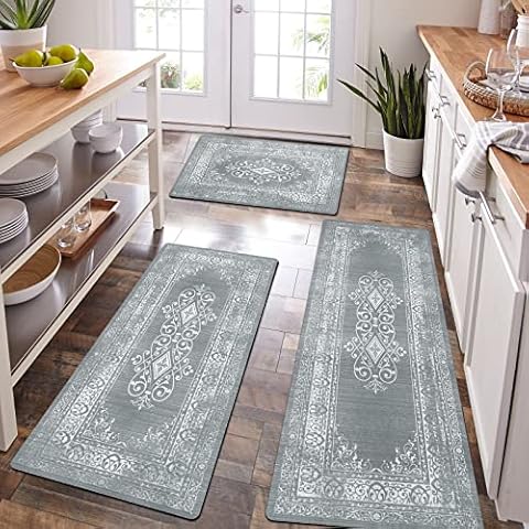 Kitchen rugs, new short-pile bright color cushioning anti-fatigue carpet