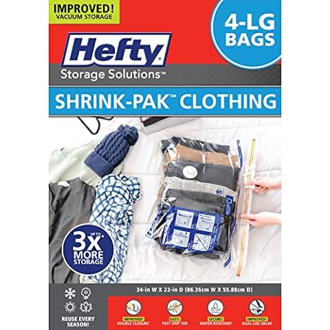 Hefty Shrink-Pak Hanging Vacuum Storage Bags - Large - 2 ct