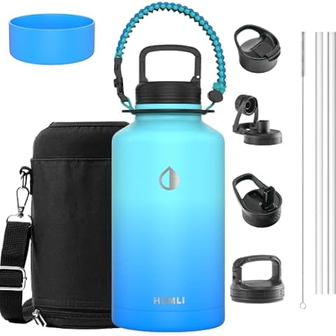 HEMLI 32 oz. Dog Water Bottle, Insulated Dog Travel Water Bottle