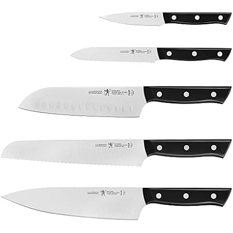 HENCKELS Classic Razor-Sharp Steak Knife Set of 4, German Engineered  Informed by 100+ Years of Mastery, Black/Stainless Steel