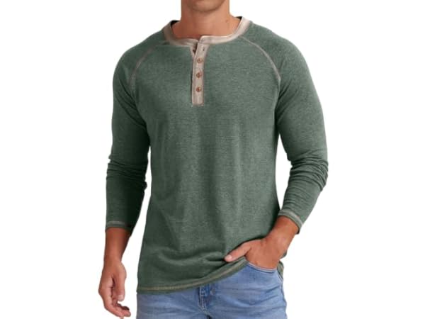 Henley Shirts for Men Thumbnail