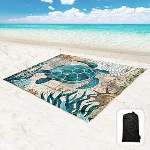 Hiwoss Microfiber Turtle Beach Towels Oversized 71x31, Soft Touch  Ultra-Absorbent Quick Dry Sand Free Large Pool Towels with Mesh Bag for  Travel