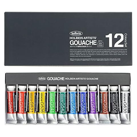 Holbein Acryla Gouache Lesson Set of 12 20ml