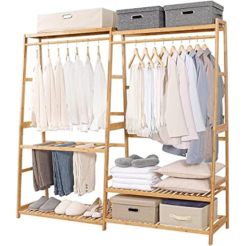  Jotsport Bamboo Clothes Rack with 7 Tier Storage