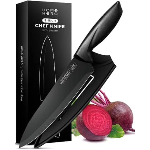 25pcs Set Kitchen Knife Set With Wooden Block Ultra Sharp High Carbon  Stainless Steel Chef Knife