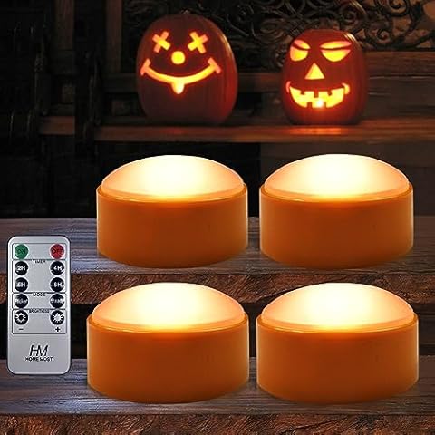 BEICHI 12-Pack Timer Tea Lights Candles Battery Operated, LED Tea