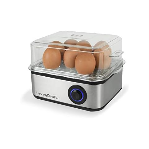 Bear Egg Cooker, Hard Boiled Egg Cooker with 12 Egg Capacity, Stainless  Steel Egg Maker, 500W Rapid Egg Cooker for Hard Boiled, Poached, Scrambled  Eggs, Omelets, Steamed Vegetables, Dumplings