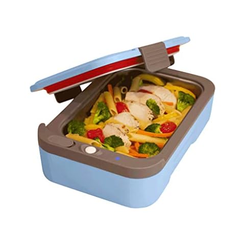  HONEYBEAN HOME Battery Powered Lunch Box for Work With 35  Minutes of Heating Capability – Comes With a Reusable Fork & Spoon: Home &  Kitchen