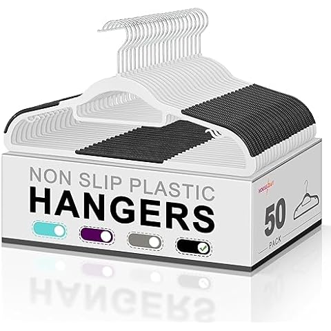 BROOKSTONE Brookstone BKH1301, 10 Pack Non-Slip Rubberized Hangers